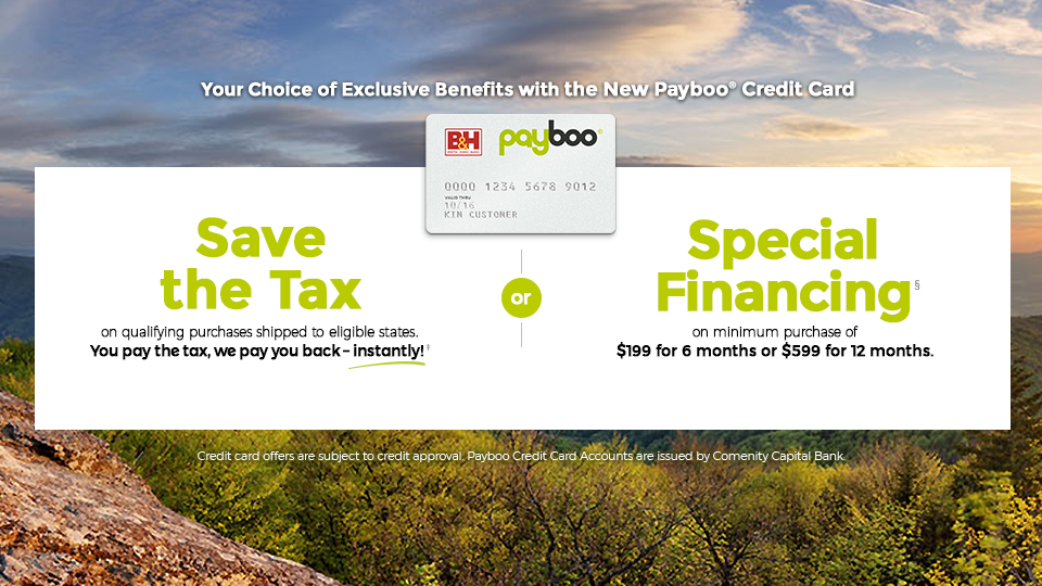 B&H Launches New Payboo Card (Save The Tax Or Special Financing ...